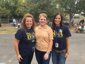 Beaumont Magnet School Community Schools Coordinator Jill Akin, KCDC Asset Manager Kristie Toby and Beaumont Magnet School Principal Windy Clayton oversee the second annual Western Heights Community Fair at Beaumont Magnet School on Oct. 13. 