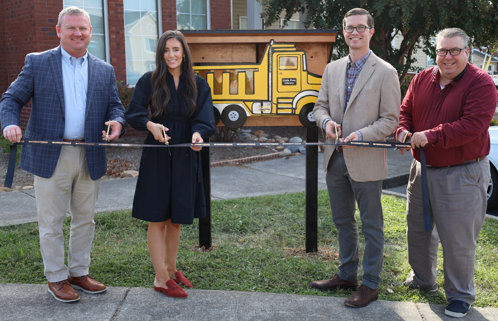 Featured image for “The Christman Company opens Little Free Library in Lonsdale community”